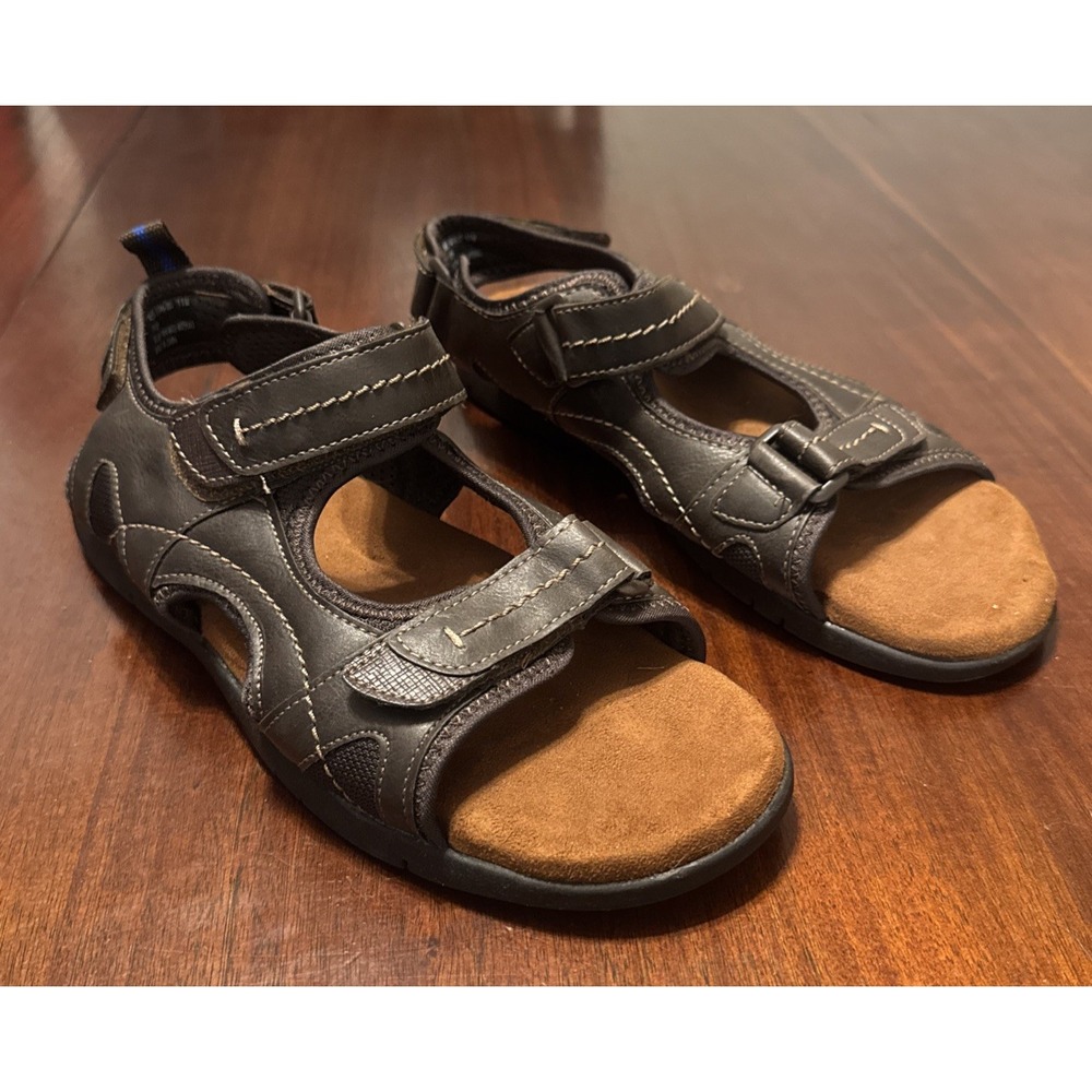 Nunn Bush Men's Brown Sandals Size 11 Memory‎ Foam Comfort Adjustable Strap
